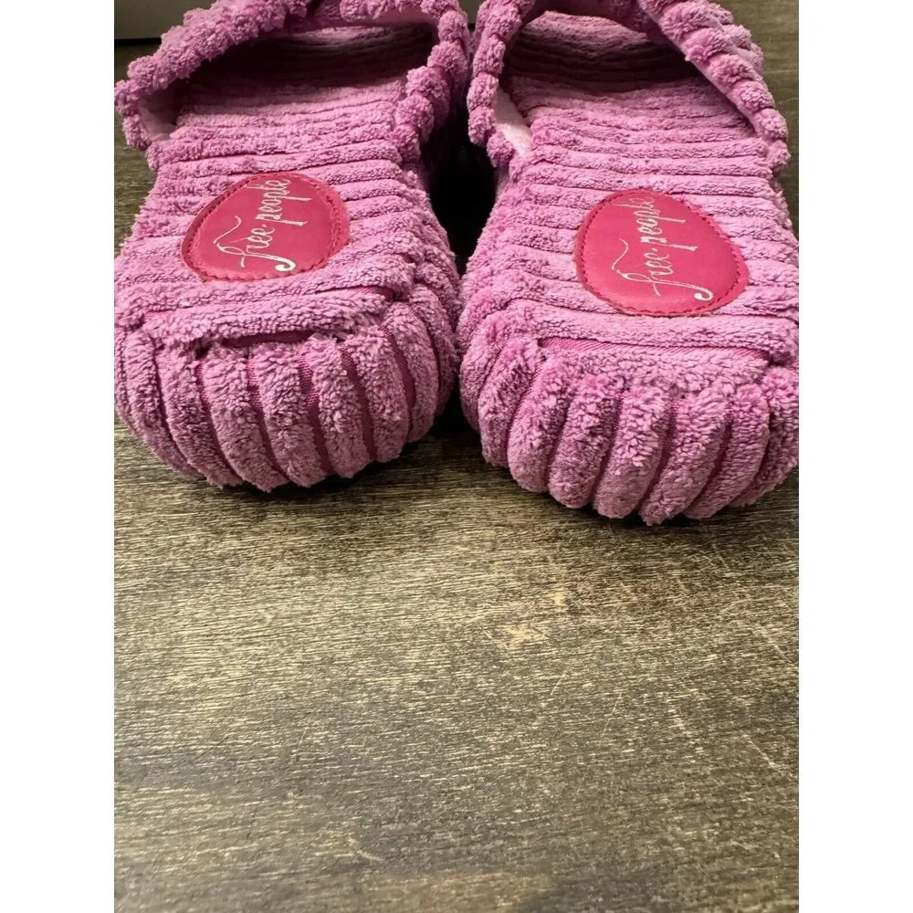 NWOB Free People Two Days in Ibiza Terry Platfrom Slide Sandals‎ Orchid size 9.5